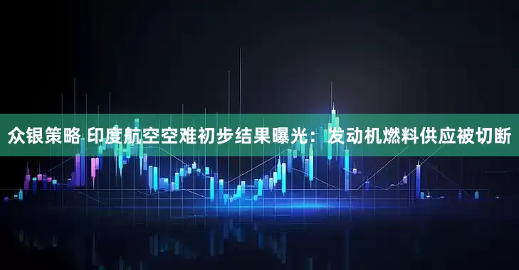 众银策略 印度航空空难初步结果曝光：发动机燃料供应被切断